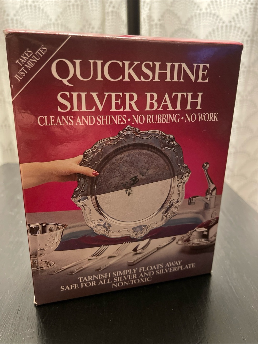 QuickShine Silver Bath Cleaner Non-Toxic 4 Sachets For Silver & Silver Plated